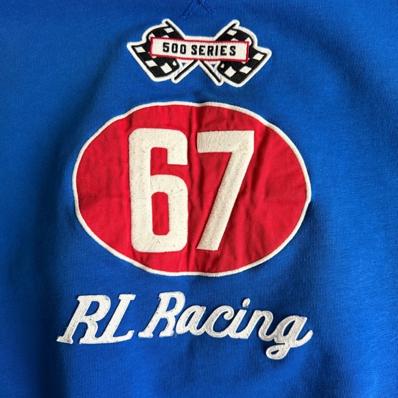 Ralph Lauren Blue Motor Racing Crewneck Sweater - Picture 5 of 8